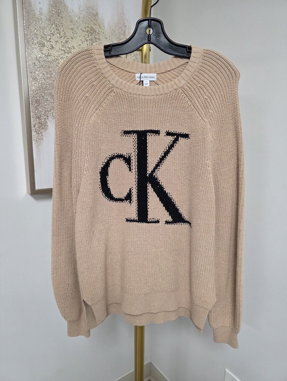 Calvin Klein Knit Sweater With Embelished Logo